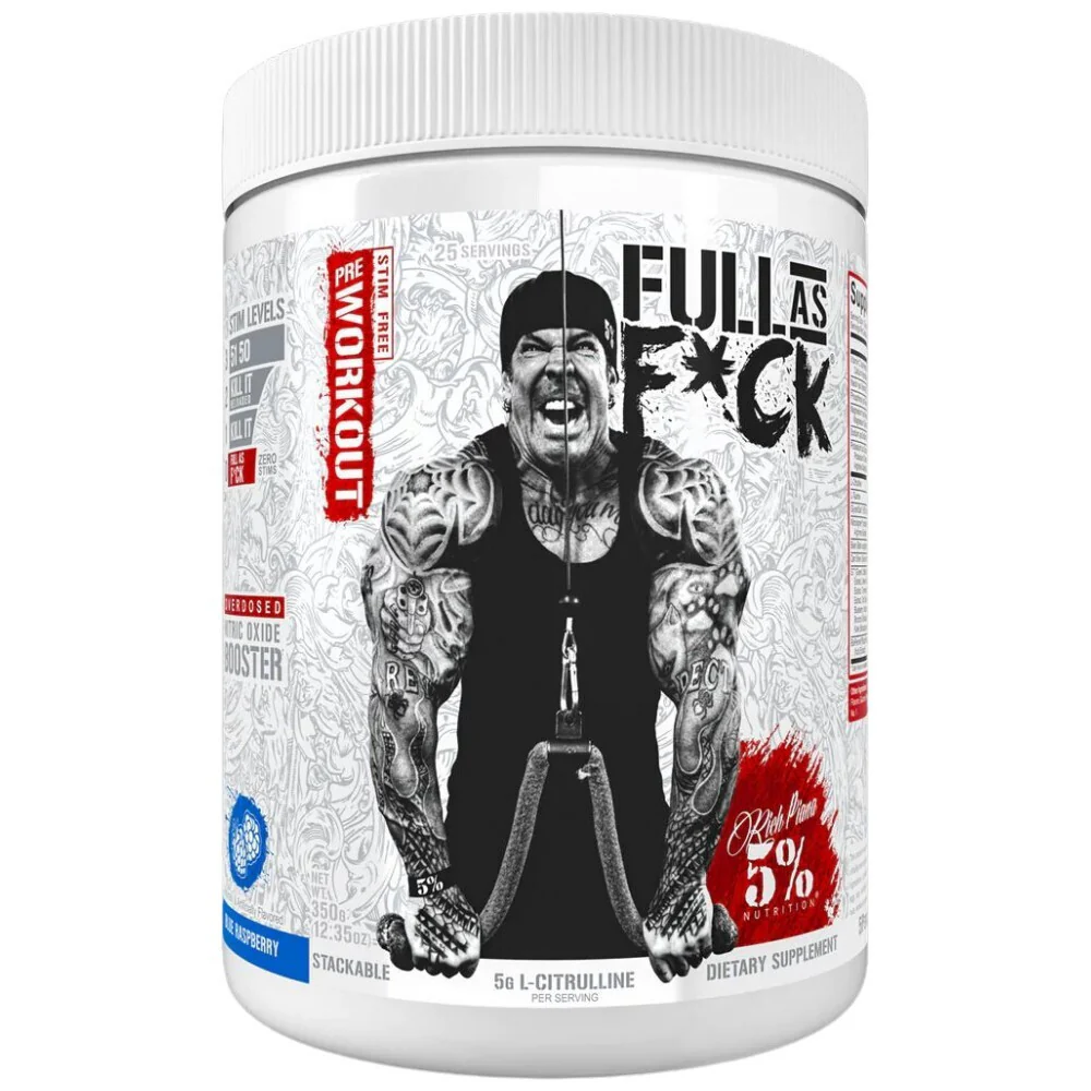 5% Nutrition Full As F*ck | Stim-Free Pump & Nitric Oxide Pre-Workout - Image 3