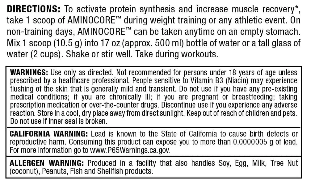 Allmax AminoCore | BCAA Recovery & Endurance Support - Image 3