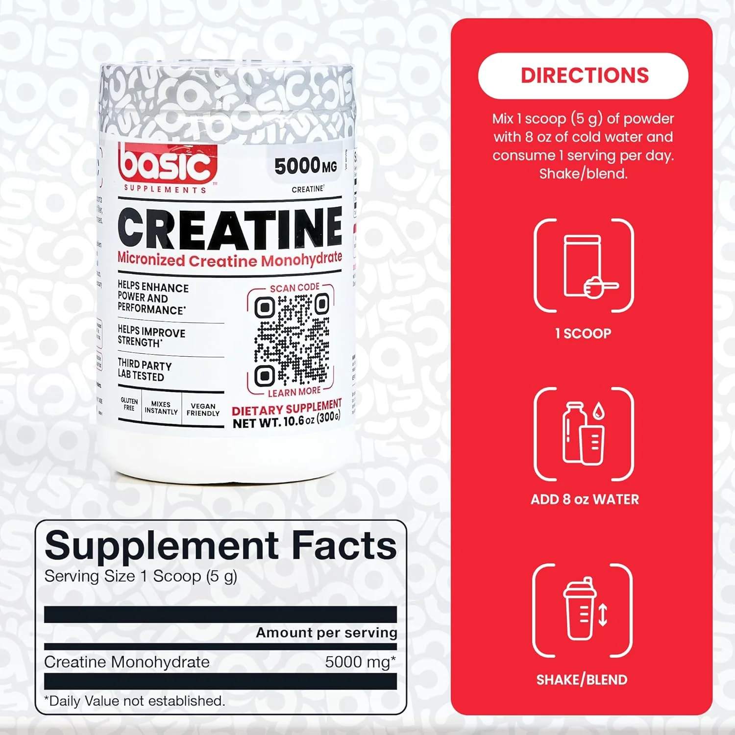 Basic Supplements Creatine Monohydrate | Strength, Power & Recovery Support - Image 4