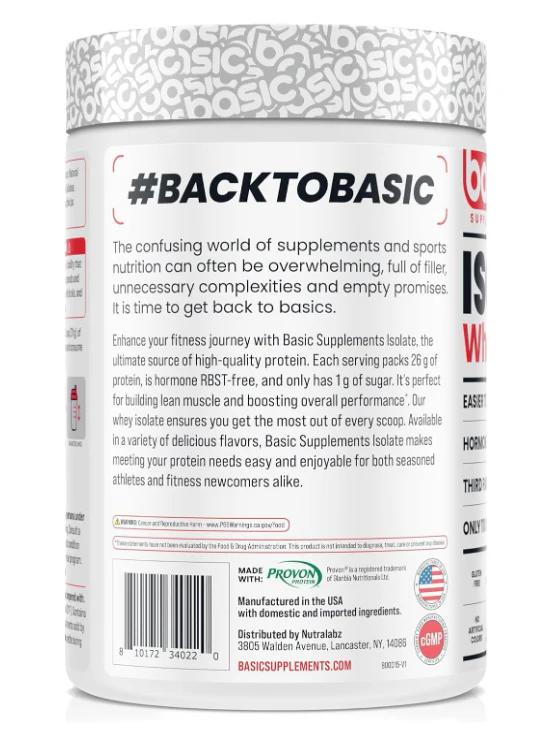Basic Supplements Basic Isolate | Pure Whey Protein Isolate - Image 11