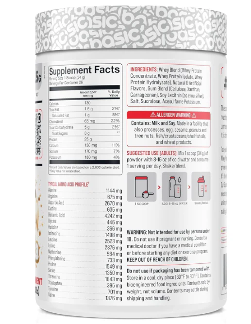 Basic Supplements Basic Whey | Premium Whey Protein Blend - Image 5
