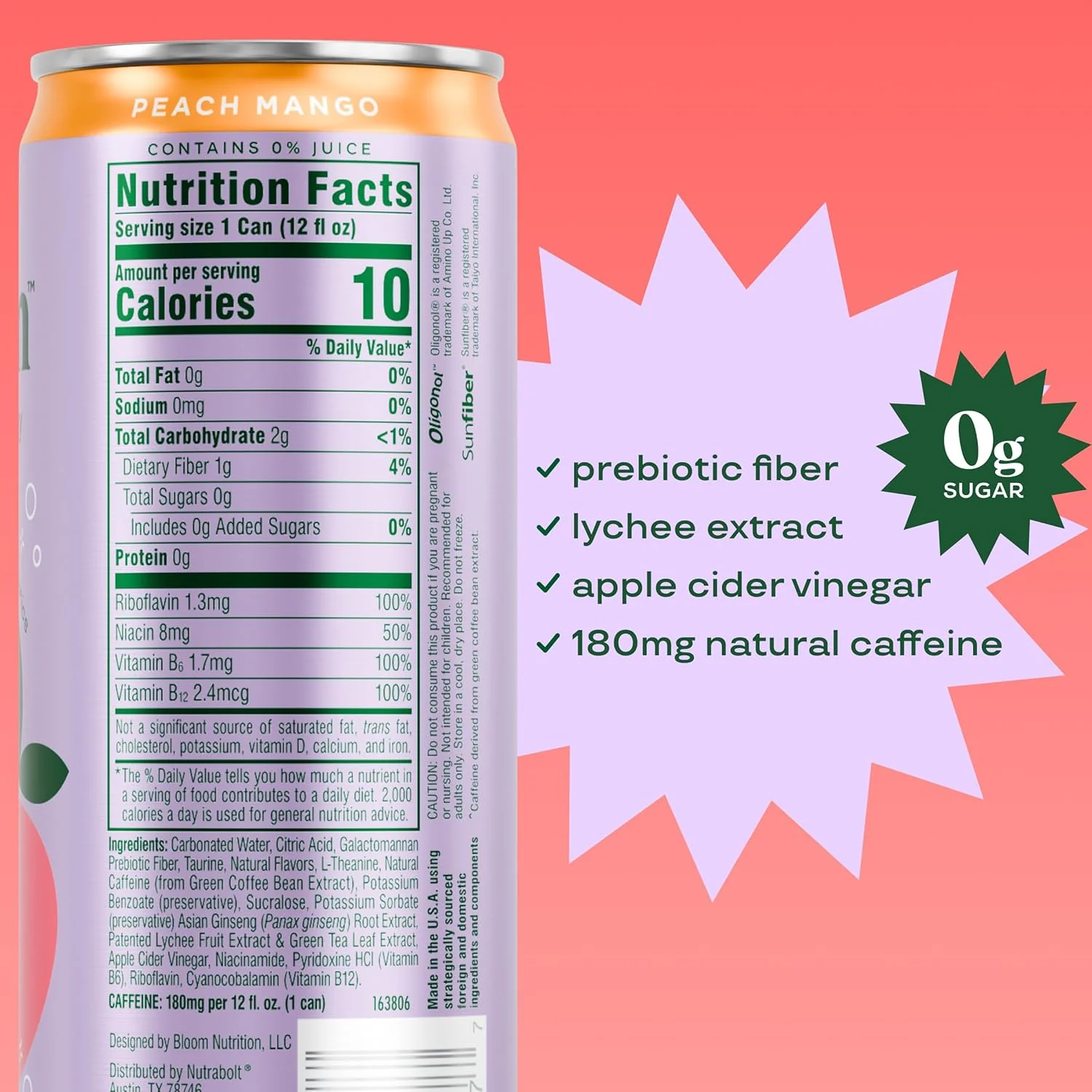 Bloom Sparkling Energy Drink | Refreshing Clean Energy Beverage - Image 4
