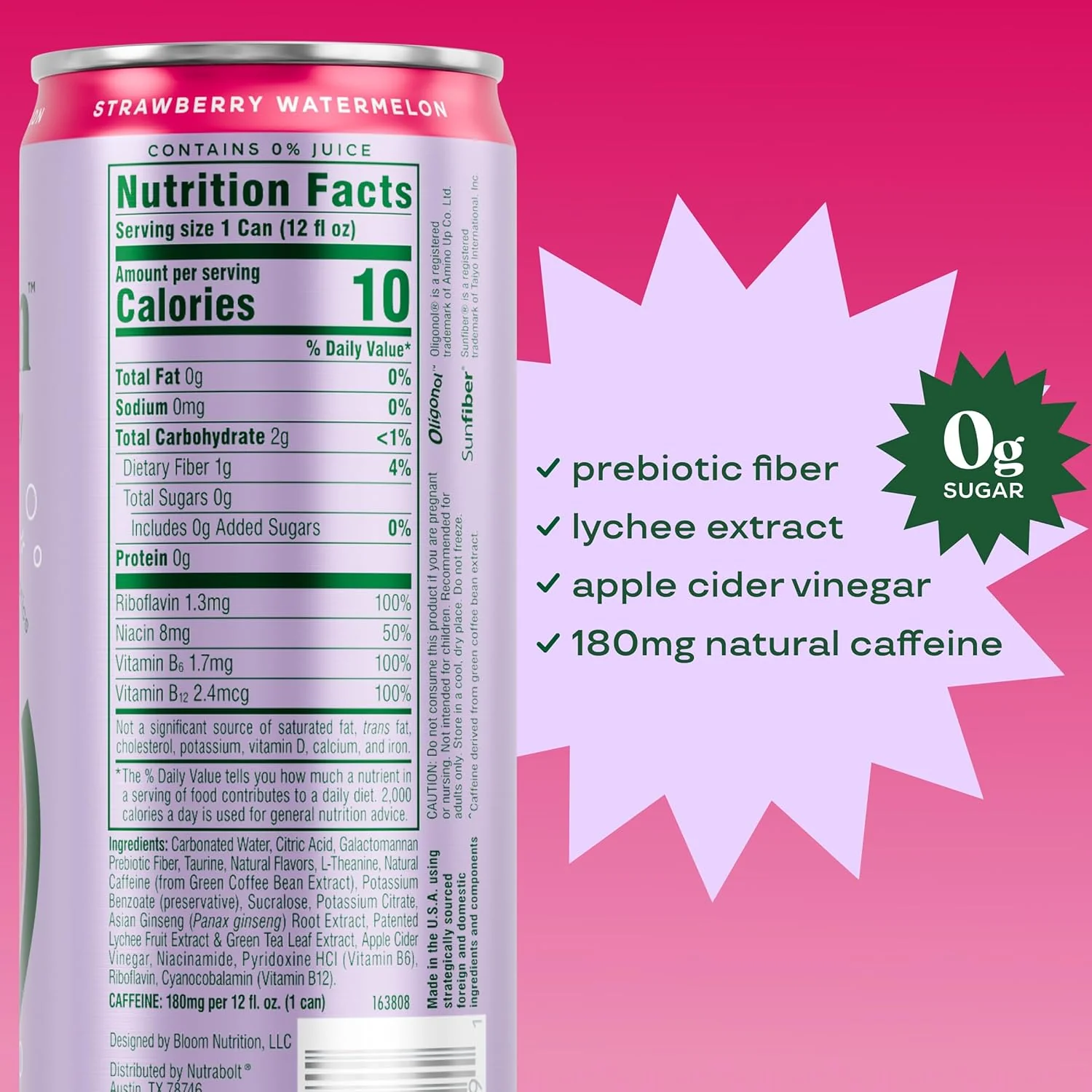 Bloom Sparkling Energy Drink | Refreshing Clean Energy Beverage - Image 8