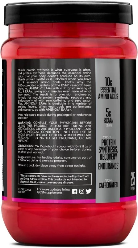 BSN AminoX EAAs | Complete Essential Amino Acid Formula - Image 6