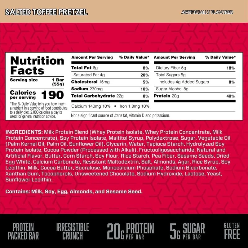 BSN Protein Crisp Protein Bars | High Protein Crunchy Snack - Image 3