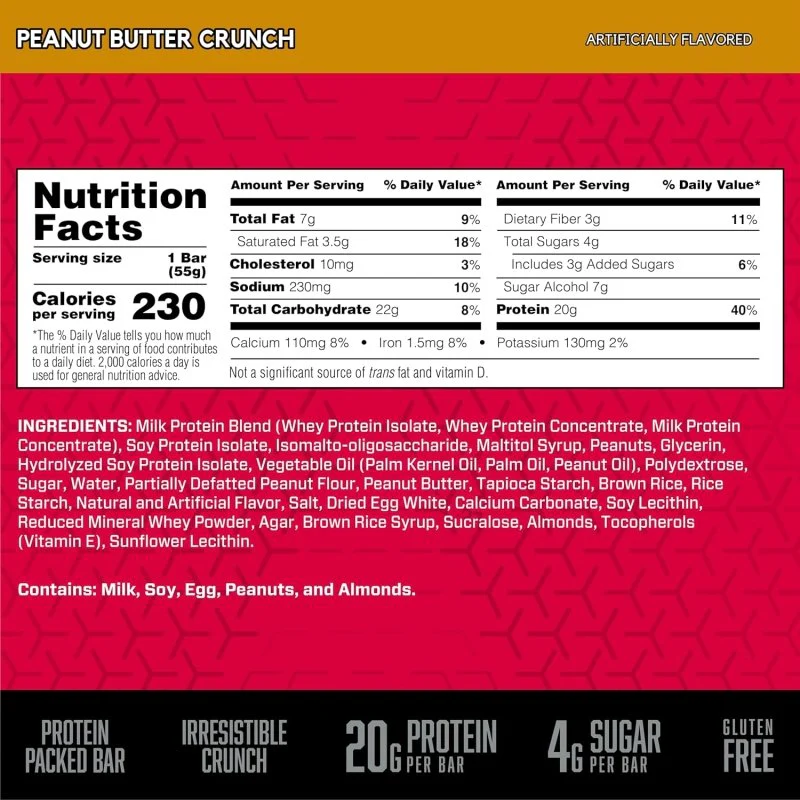 BSN Protein Crisp Protein Bars | High Protein Crunchy Snack - Image 9