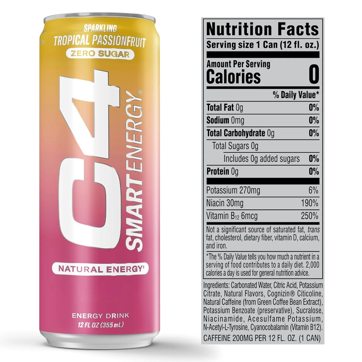 Cellucor C4 Smart Energy RTD | Nootropic Energy Drink for Focus & Performance - Image 8