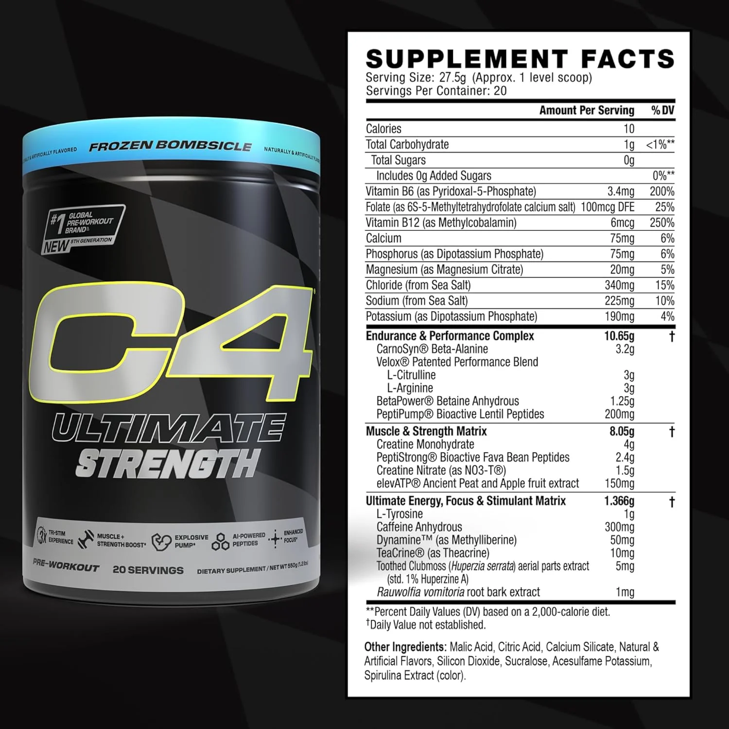Cellucor C4 Ultimate Strength | High-Stim Pre-Workout - Image 4
