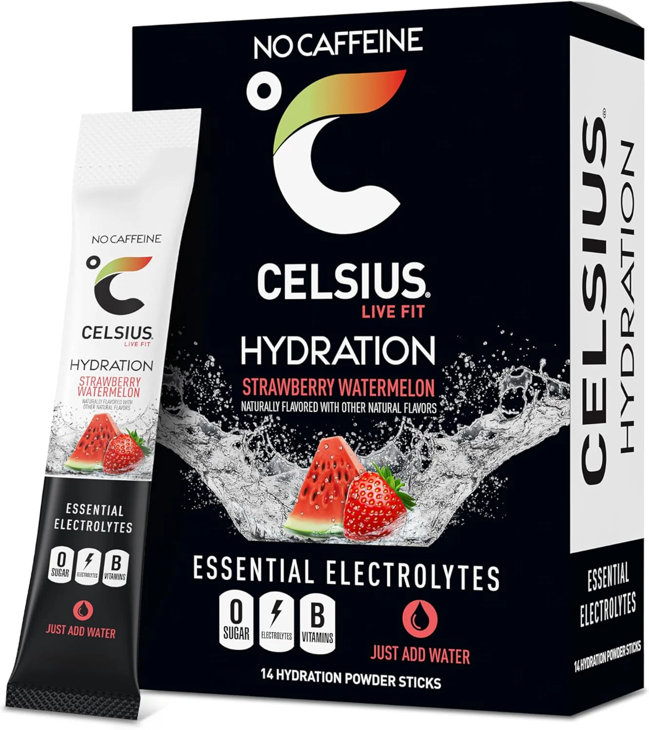 Celsius Hydration Sticks | Electrolyte Drink Mix with Energy Support