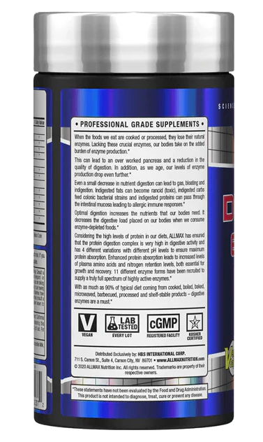 Allmax Digestive Enzyme | Digestion & Nutrient Absorption Support - Image 3