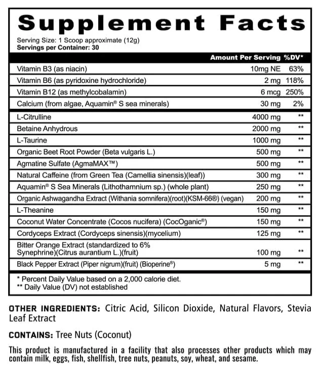 Panda Supps™ FIERCE Natural Pre-Workout | Clean Energy, Focus & Endurance - Image 3
