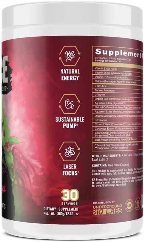 Panda Supps™ FIERCE Natural Pre-Workout | Clean Energy, Focus & Endurance - Image 5
