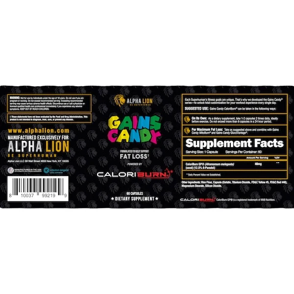Alpha Lion Gains Candy CaloriBURN - Image 2