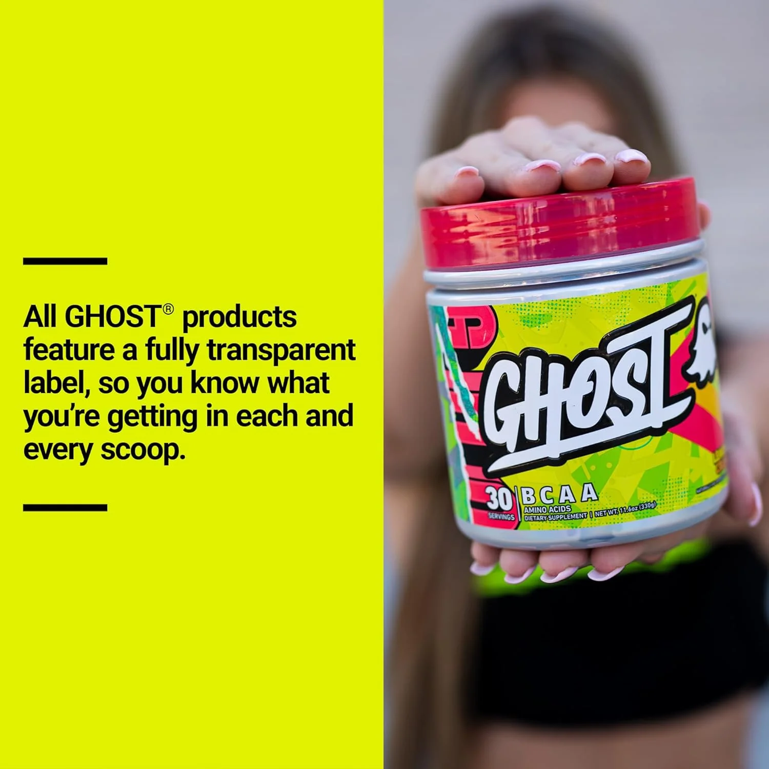 GHOST BCAA Amino Acid Powder with Electrolytes | Muscle Recovery & Hydration - Image 9