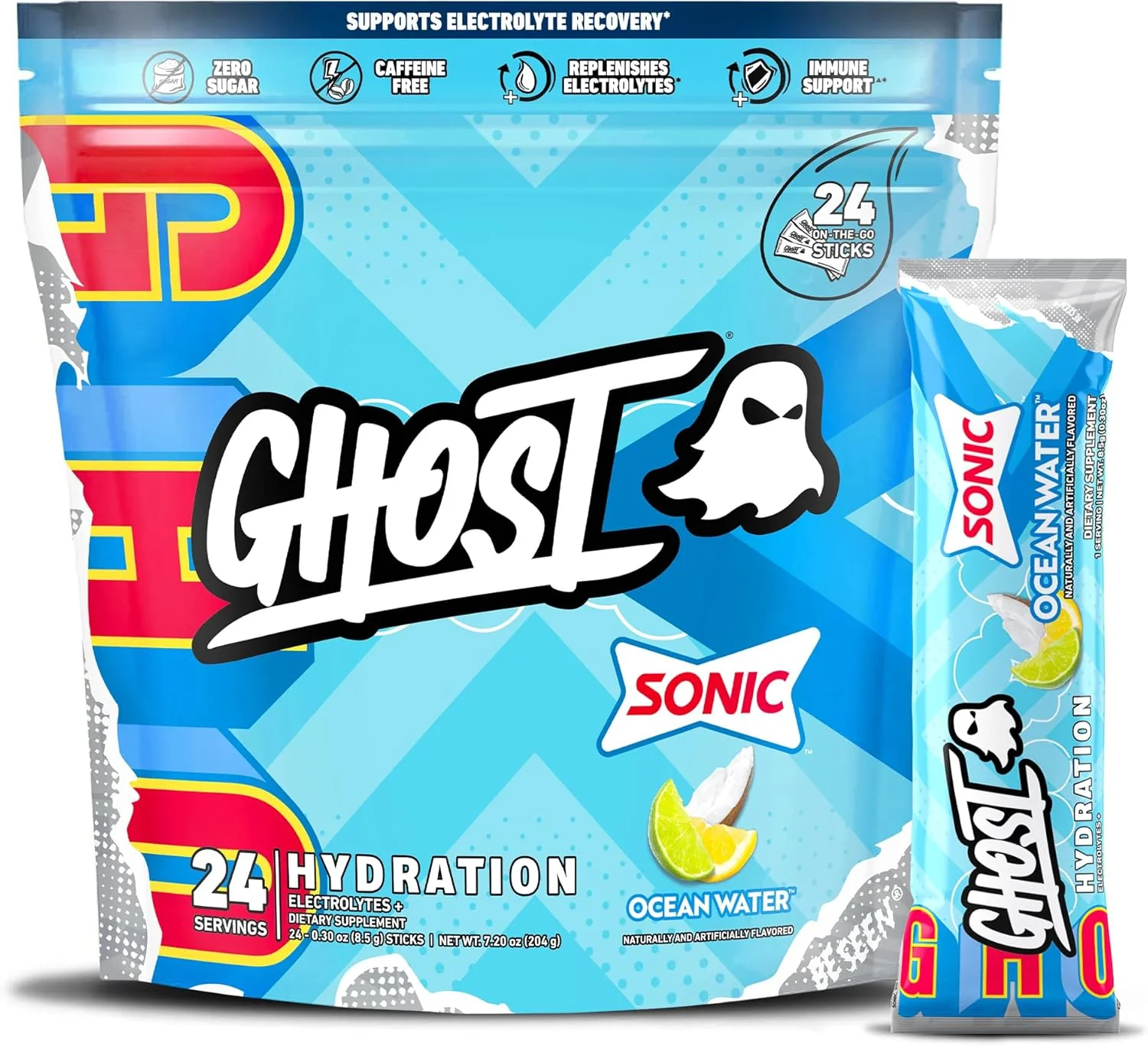 GHOST Hydration Stick Packs | Electrolyte Drink Mix for Hydration & Performance - Image 3