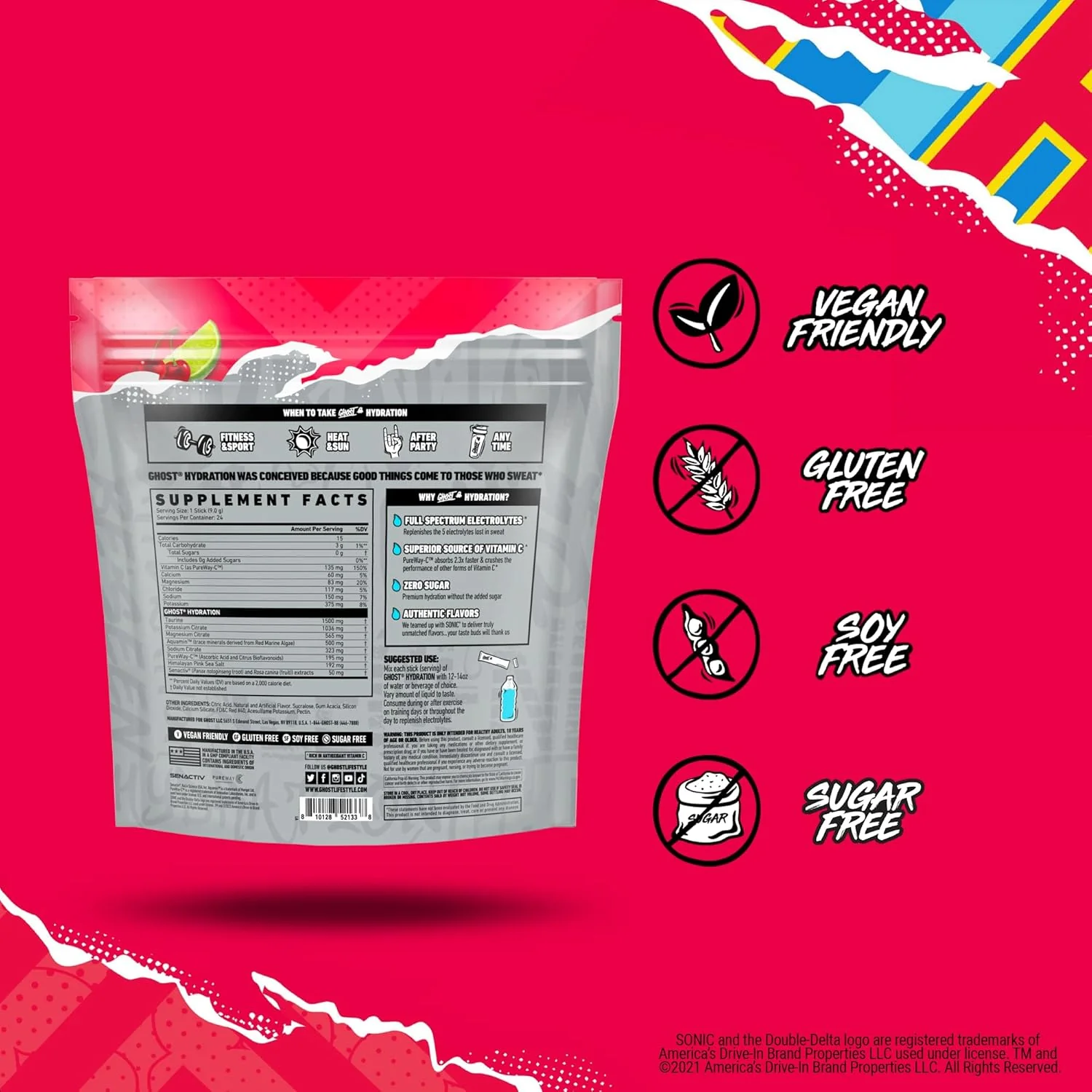 GHOST Hydration Stick Packs | Electrolyte Drink Mix for Hydration & Performance - Image 8