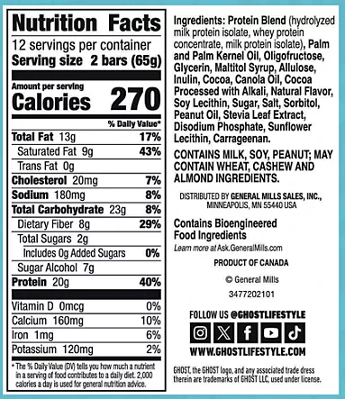 GHOST Protein Bars 12-Pack Box - Image 3