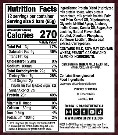 GHOST Protein Bars 12-Pack Box - Image 9