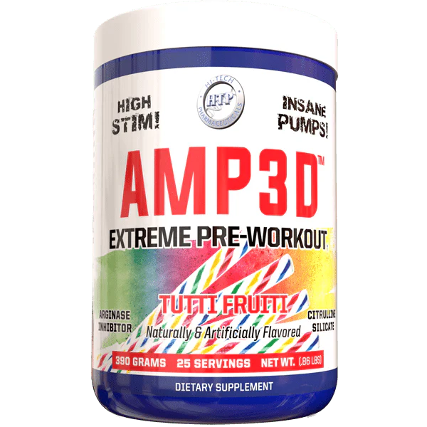 Hi-Tech Pharmaceuticals AMP3D® | Advanced Pre-Workout Energy & Pump Formula - Image 3