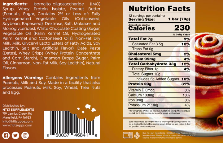 HTLT CICO Bar | High-Protein Low Sugar Bar - Image 6