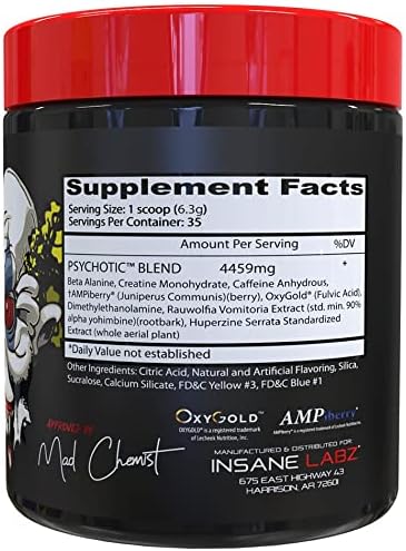 Insane Labz Psychotic | High Stim Pre-Workout Powerhouse - Image 2