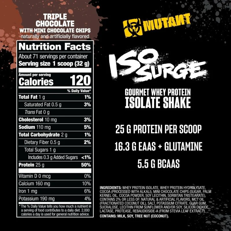 MUTANT IsoSurge | 100% Whey Isolate Protein Powder for Lean Muscle - Image 16