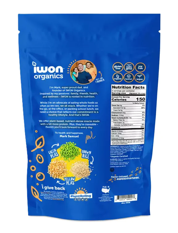 IWON Organics Protein Crisps | Organic High Protein Snack - Image 2