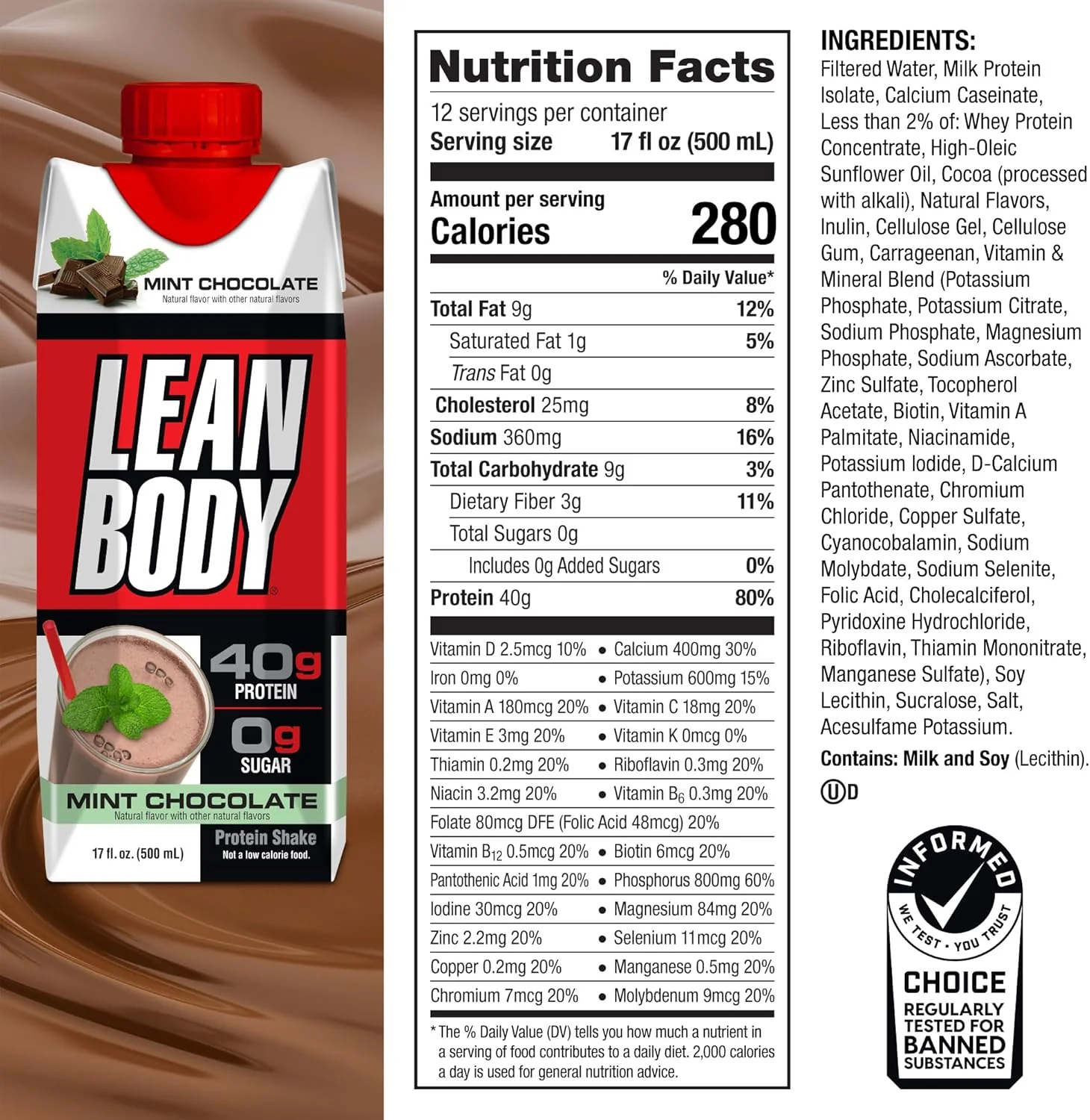 Labrada Lean Body RTD Protein Shake | High Protein Nutrition - Image 6