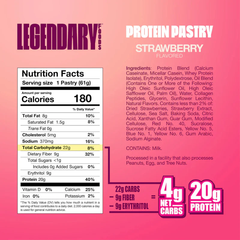 Legendary Foods Protein Pastry 10ct | High-Protein Keto Snack - Image 9