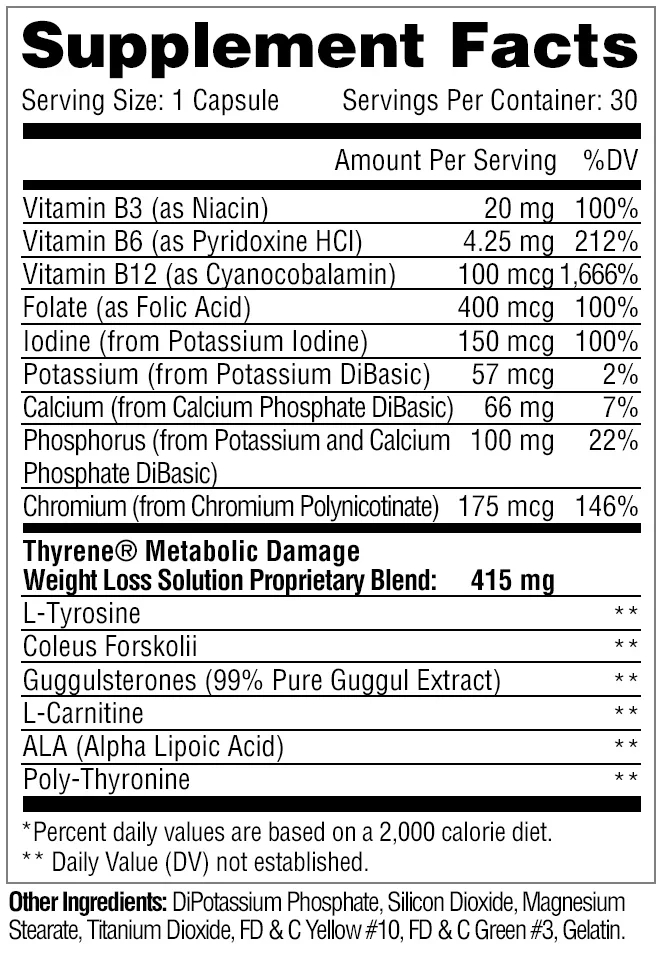 Metabolic Nutrition Thyrene - Image 2