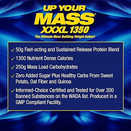 MHP Up Your Mass XXXL | Extreme Mass Gainer for Size & Strength - Image 6