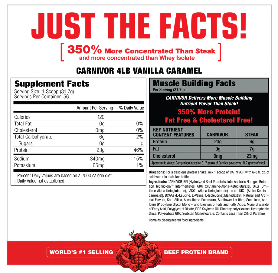MuscleMeds Carnivor | 100% Beef Protein Isolate Muscle Builder - Image 14