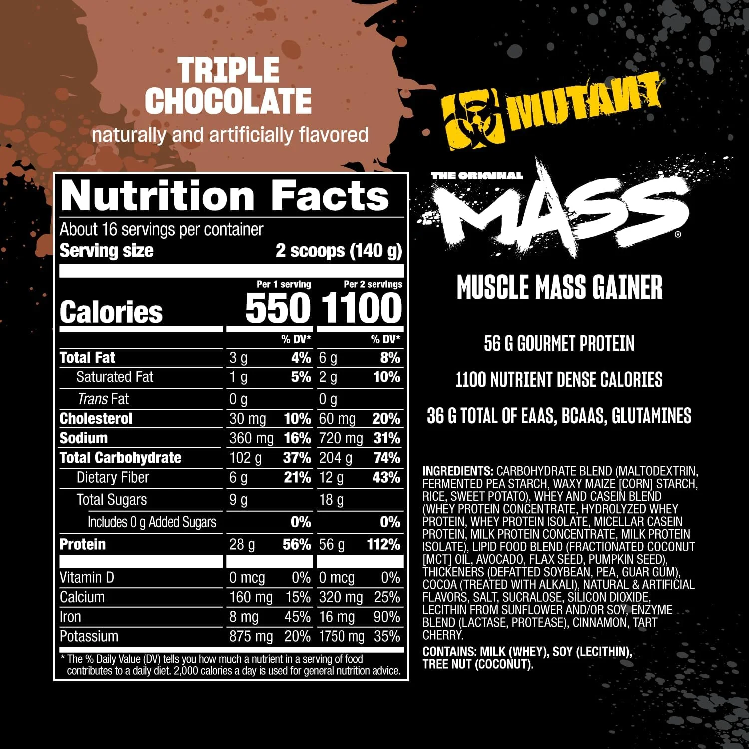 MUTANT MASS | Extreme Mass Gainer Protein Powder for Size, Strength & Recovery - Image 4