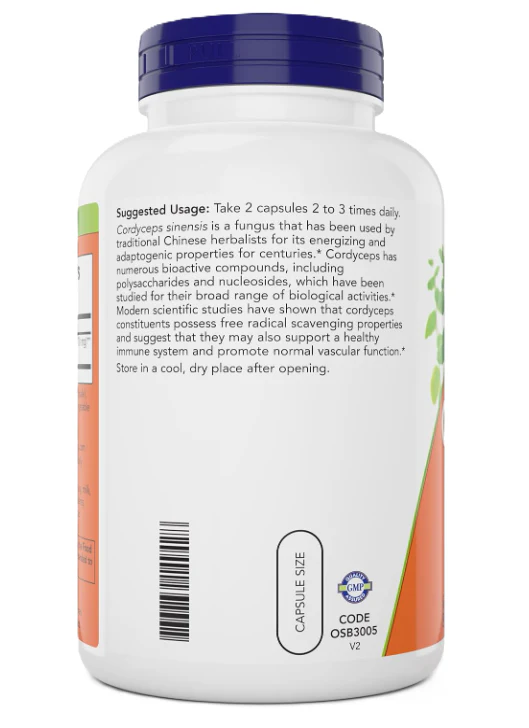 NOW Cordyceps | Adaptogenic Mushroom Support - Image 3