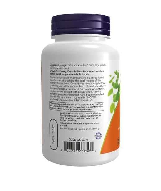 NOW Cranberry Caps | Urinary Tract Support - Image 3