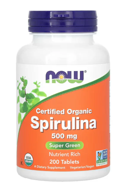 NOW Foods Certified Organic Spirulina 500 mg - Image 3