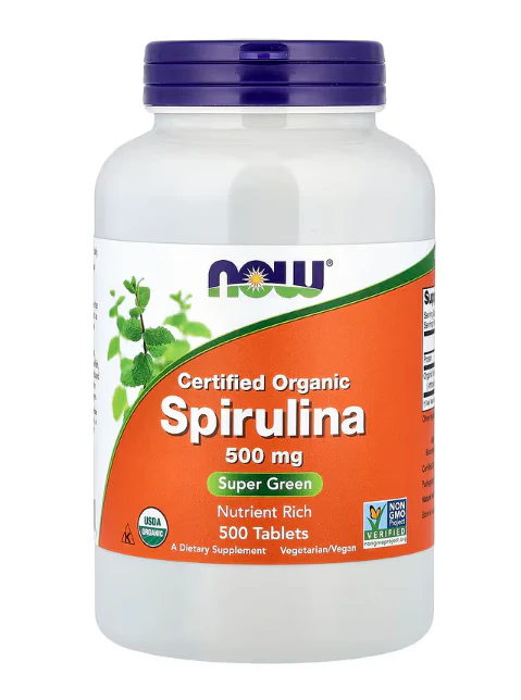 NOW Foods Certified Organic Spirulina 500 mg - Image 5