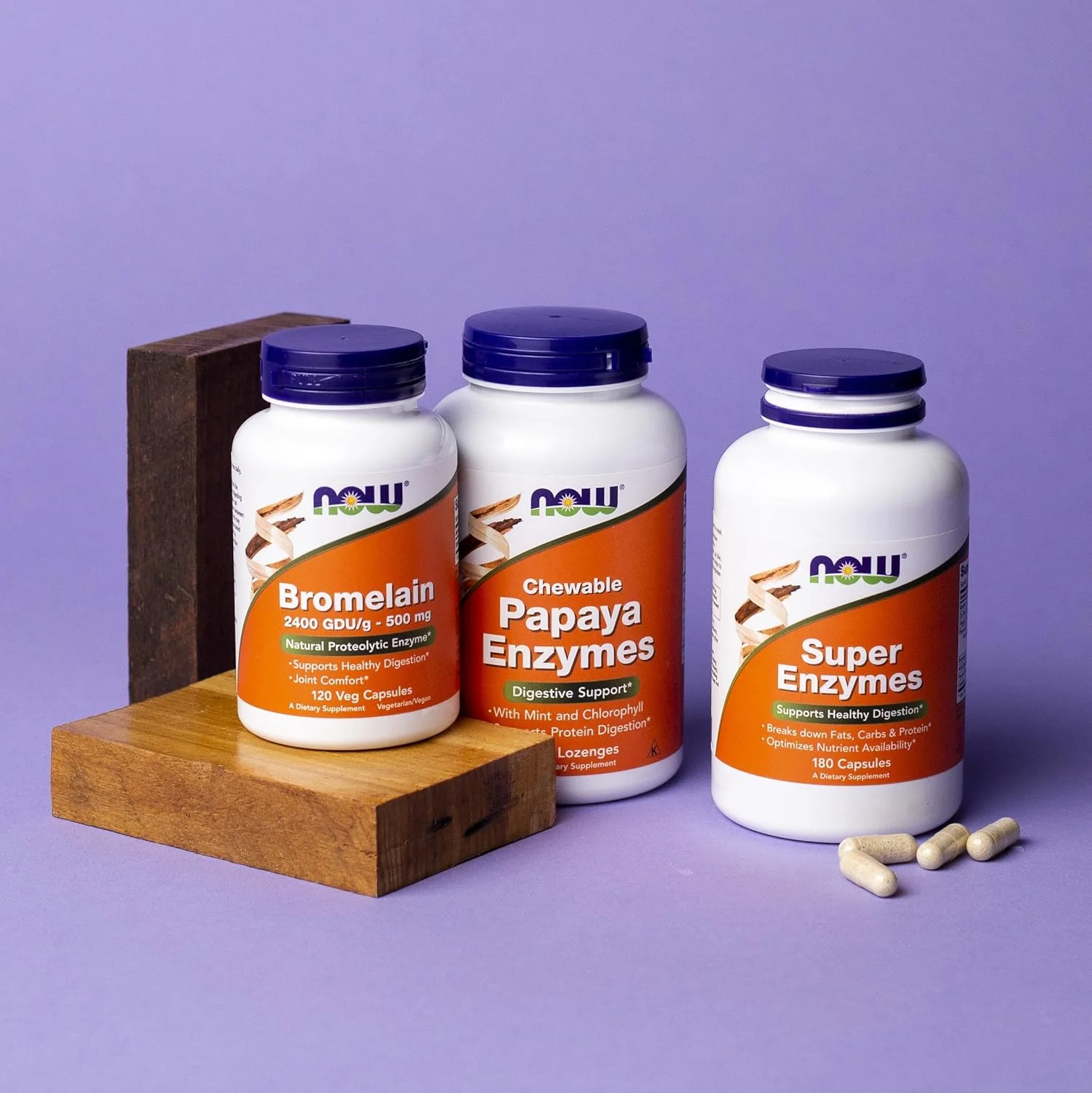 NOW Foods Chewable Papaya Enzymes - Image 5