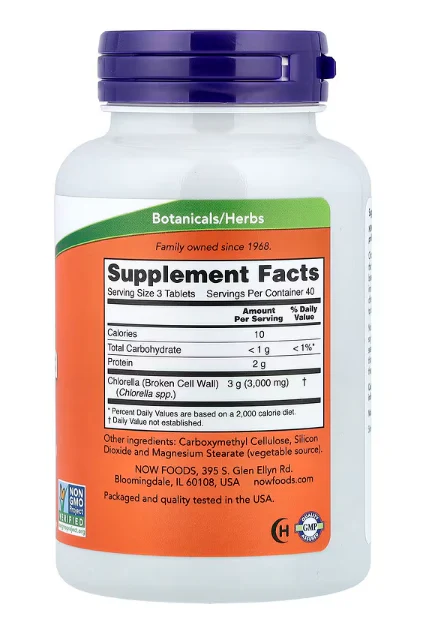 NOW Foods Chlorella 1,000 mg - Image 4