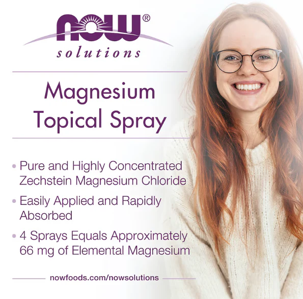 NOW Foods Magnesium Topical Spray | Relaxation Support - Image 3