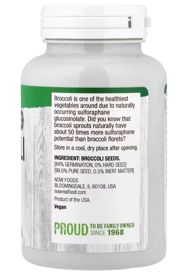 NOW Foods Real Food Broccoli Seeds - Image 2