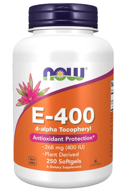 NOW Foods Vitamin E-400 IU | Natural d-Alpha Tocopheryl Softgels - Image 3