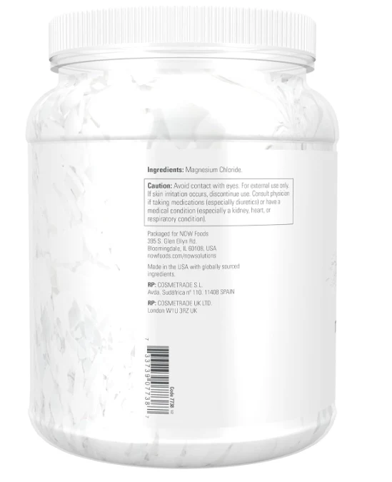 NOW Solutions Magnesium Flakes Pure Magnesium Chloride - Image 5