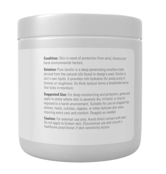 NOW Solutions Pure Lanolin | Thick Skin Protectant Jelly - Image 3