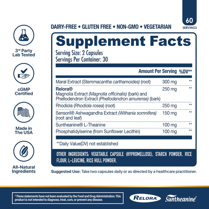 NuEthix Cort-Eaze | Cortisol & Stress Support for Recovery & Balance - Image 3