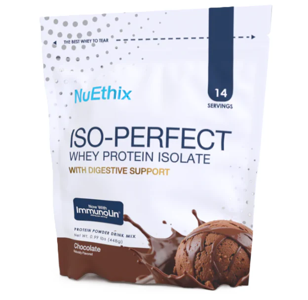 NuEthix ISO-Perfect Protein | Digestive Support + ImmunoLin® | 14 Servings - Image 3