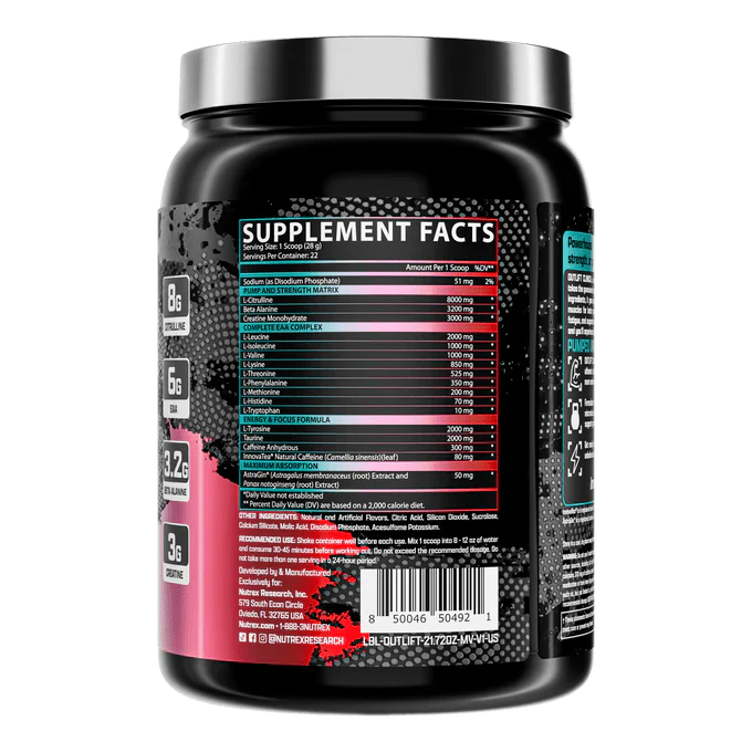 Nutrex OUTLIFT CLINICAL | Clinically Dosed Pre-Workout - Image 14