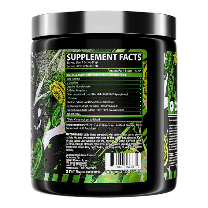 Nutrex OUTRAGE | Ultra Stim Pre-Workout - Image 2