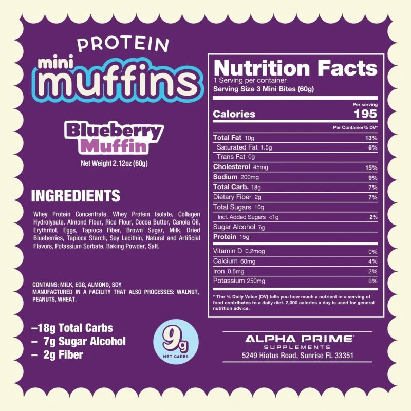 Alpha Prime Bites Mini Muffins | High Protein Mini Muffins Bite Size - Image 6