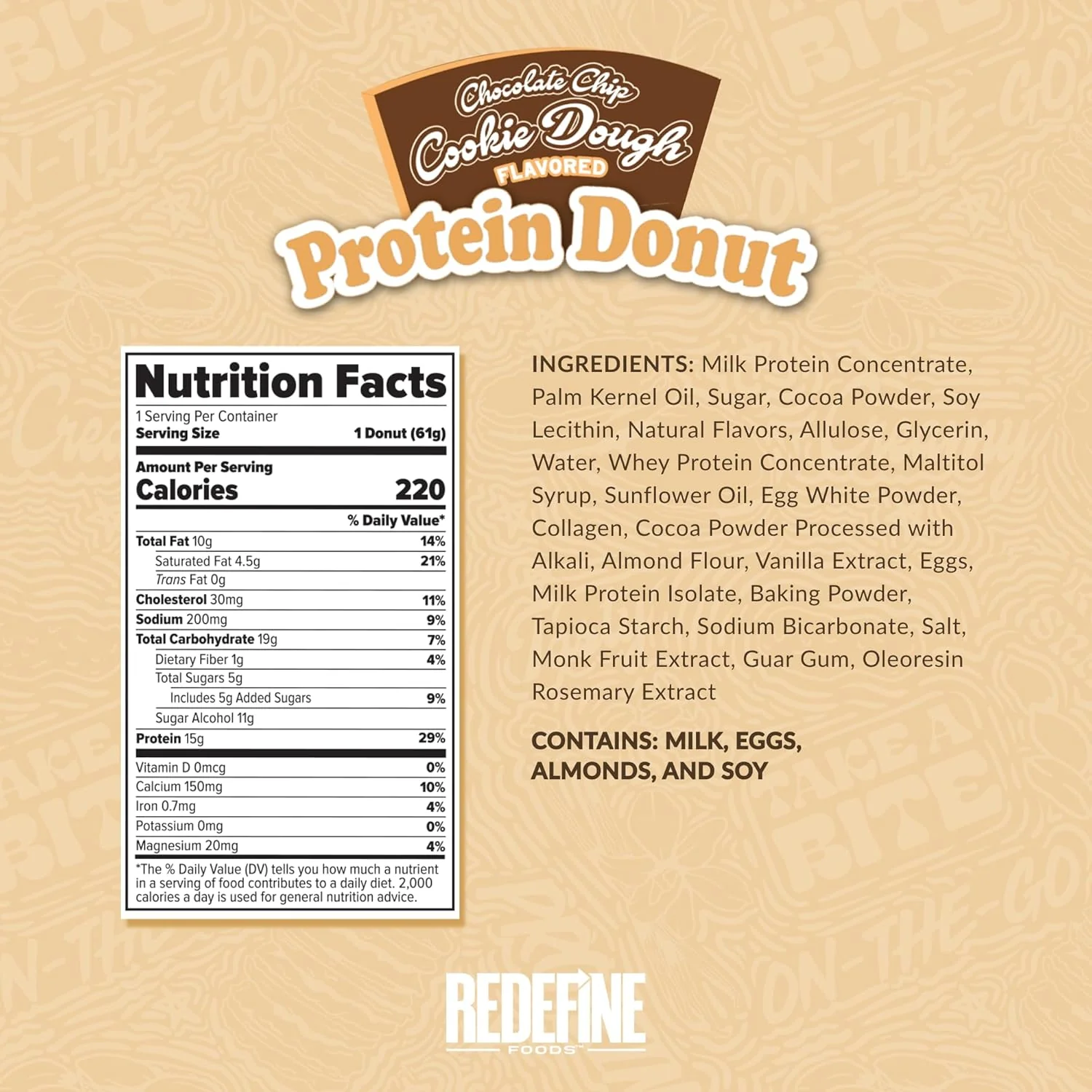 Redefine Foods Protein Donuts 8/pk - Image 7